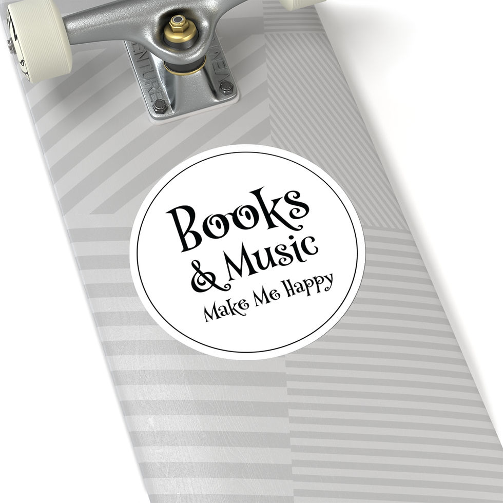 Thumbnail: Books & Music Make Me Happy Sticker