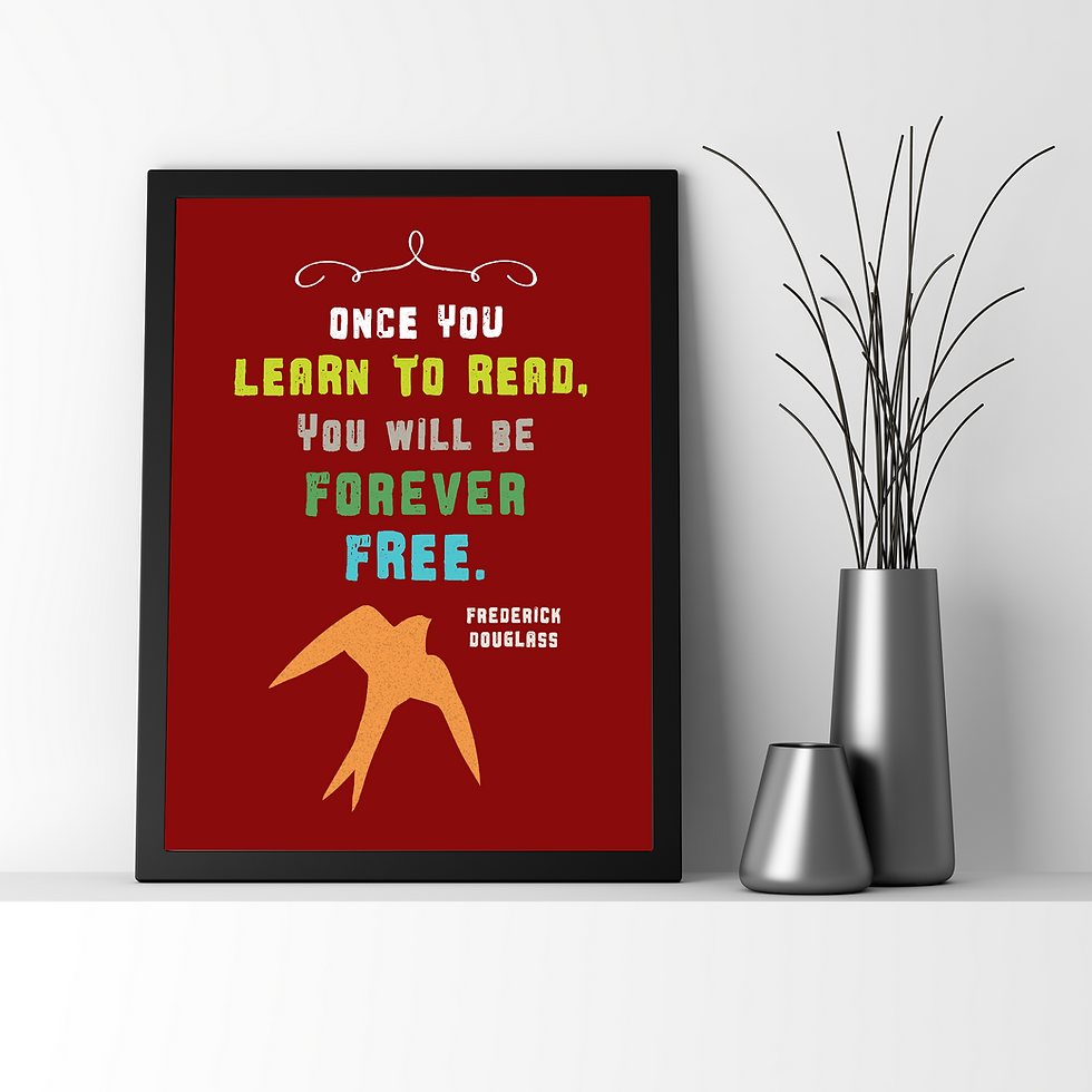 Thumbnail: Frederick Douglass Reading Poster