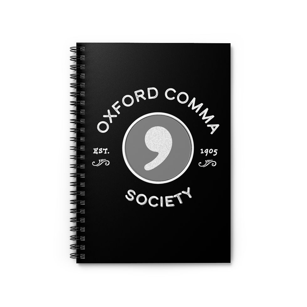 Oxford Comma Society Notebook