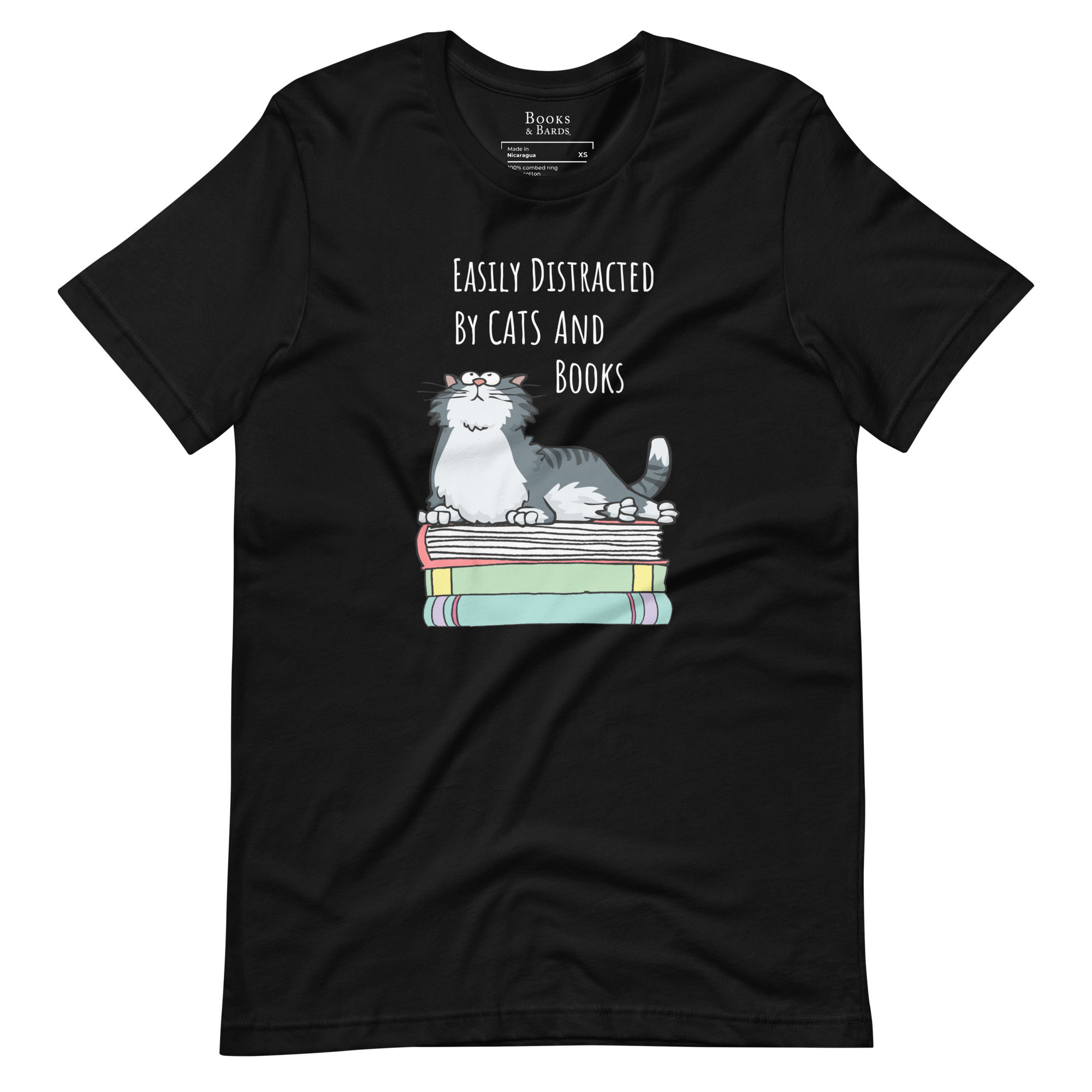 Cats and Books T-Shirt