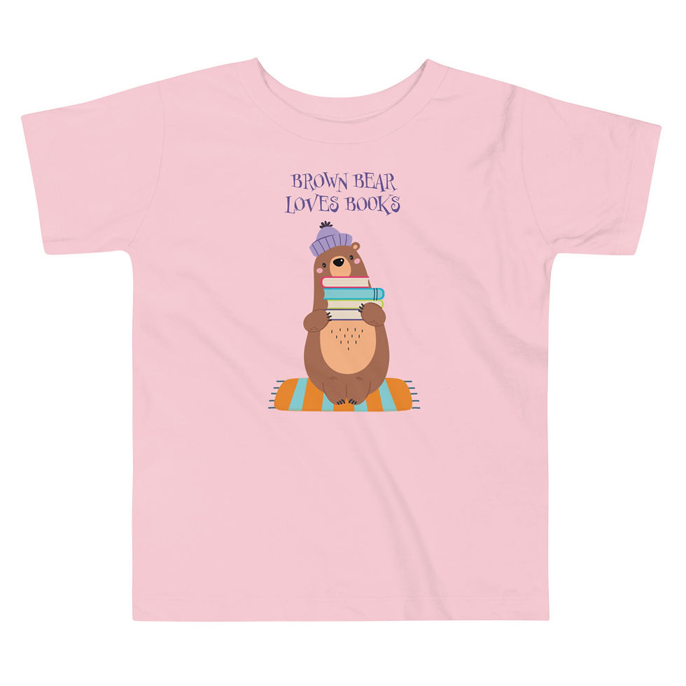Thumbnail: Brown Bear Loves Books Toddler T-Shirt