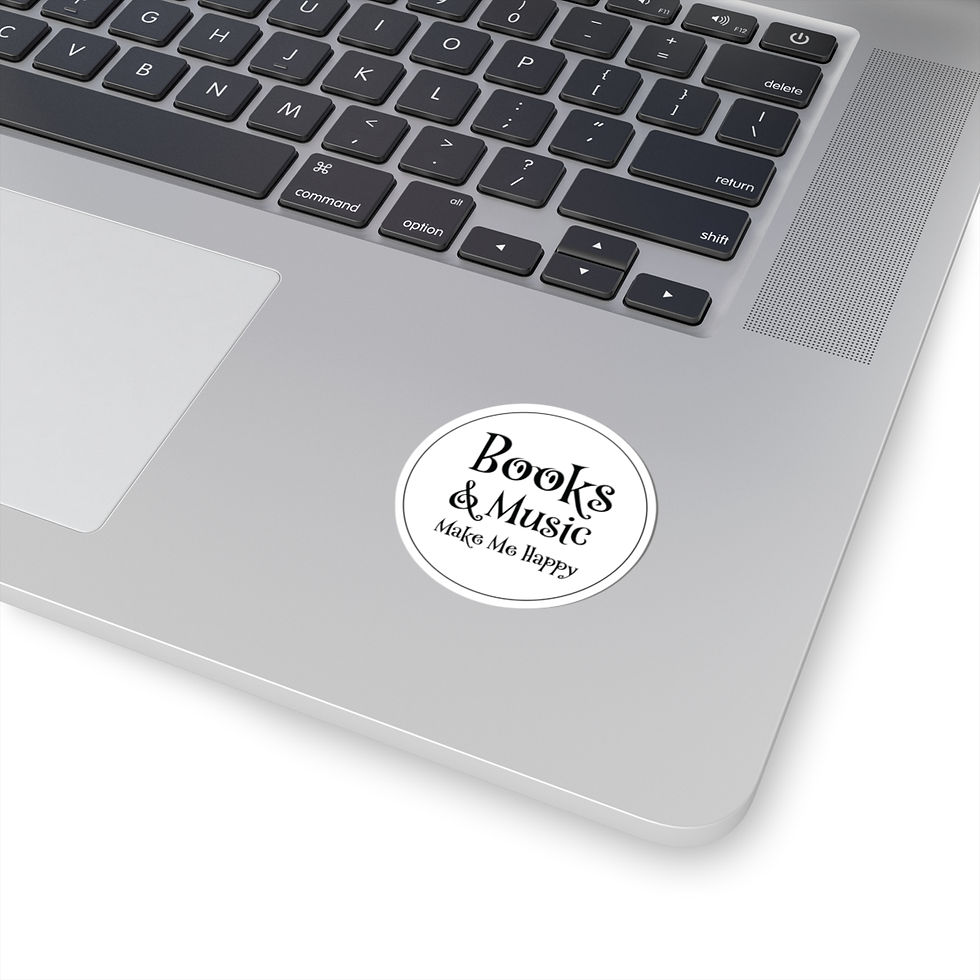 Thumbnail: Books & Music Make Me Happy Sticker