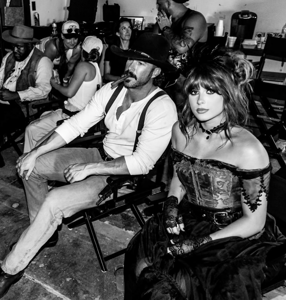 Ella Langley and Riley Green