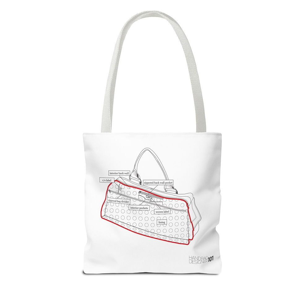 Thumbnail: Handbag Designer 101 "Anatomy of a Handbag" Tote Bag