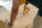 Crop Faceless Man Packing Box with Scotch Tape