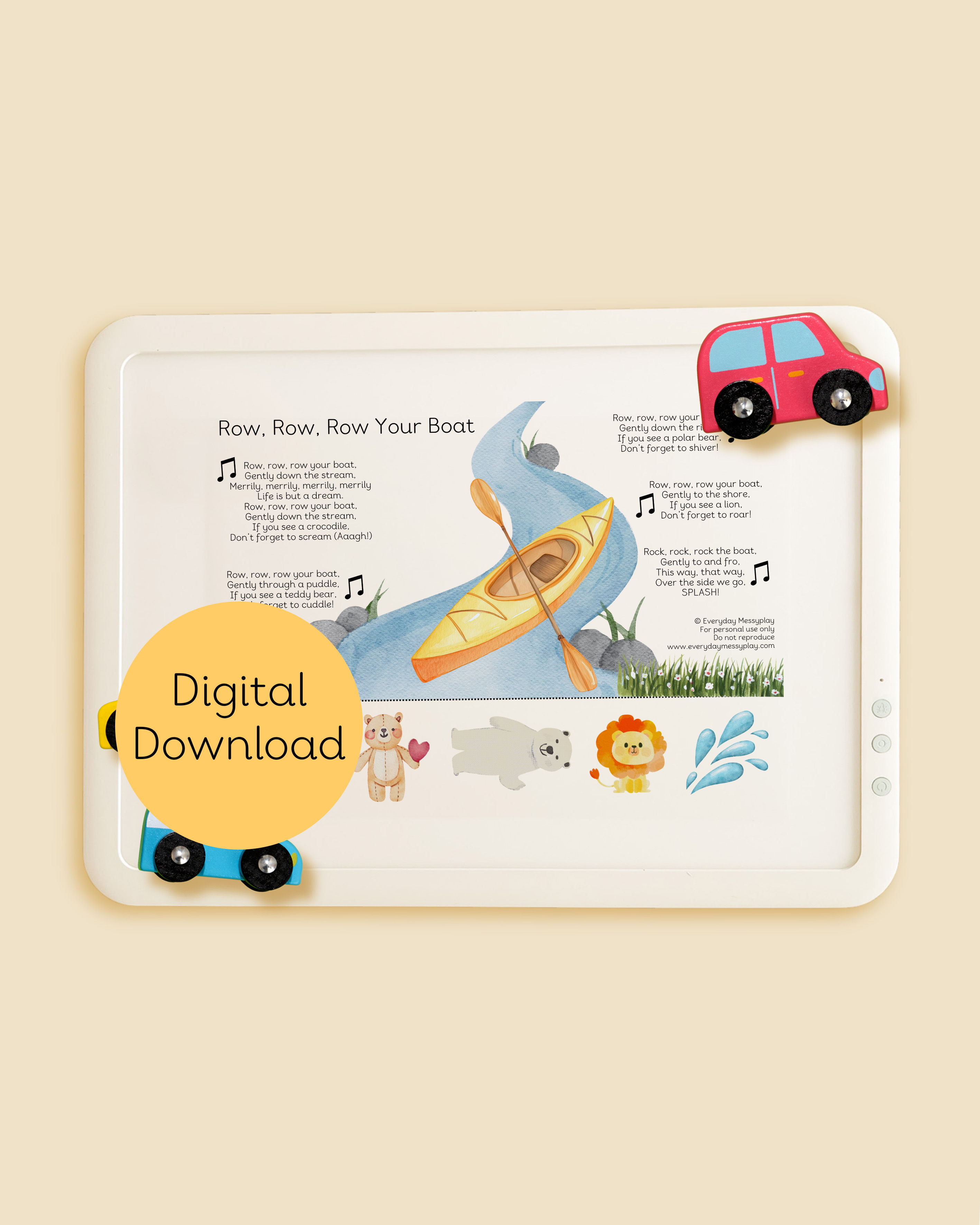 Row, Row, Row Your Boat - Digital Download