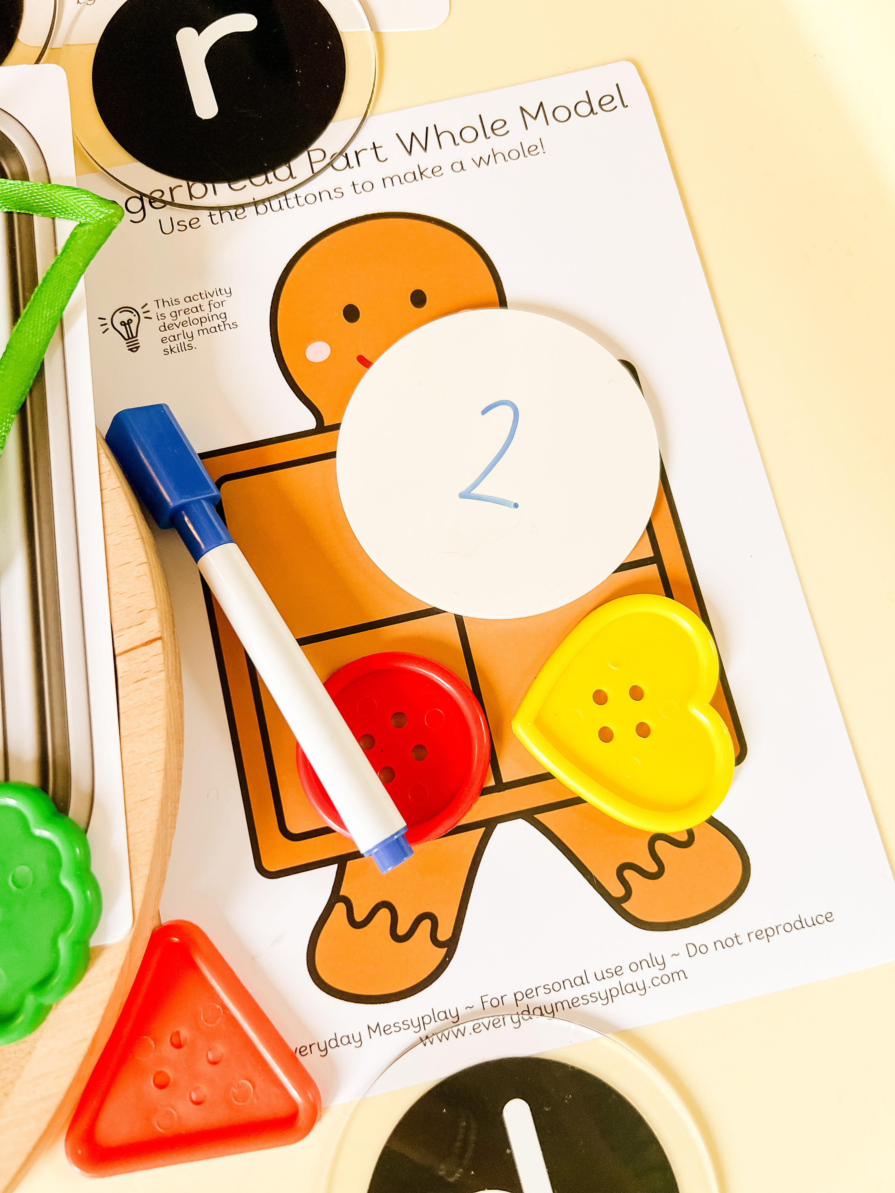 Gingerbread Man Part Whole - Digital Download