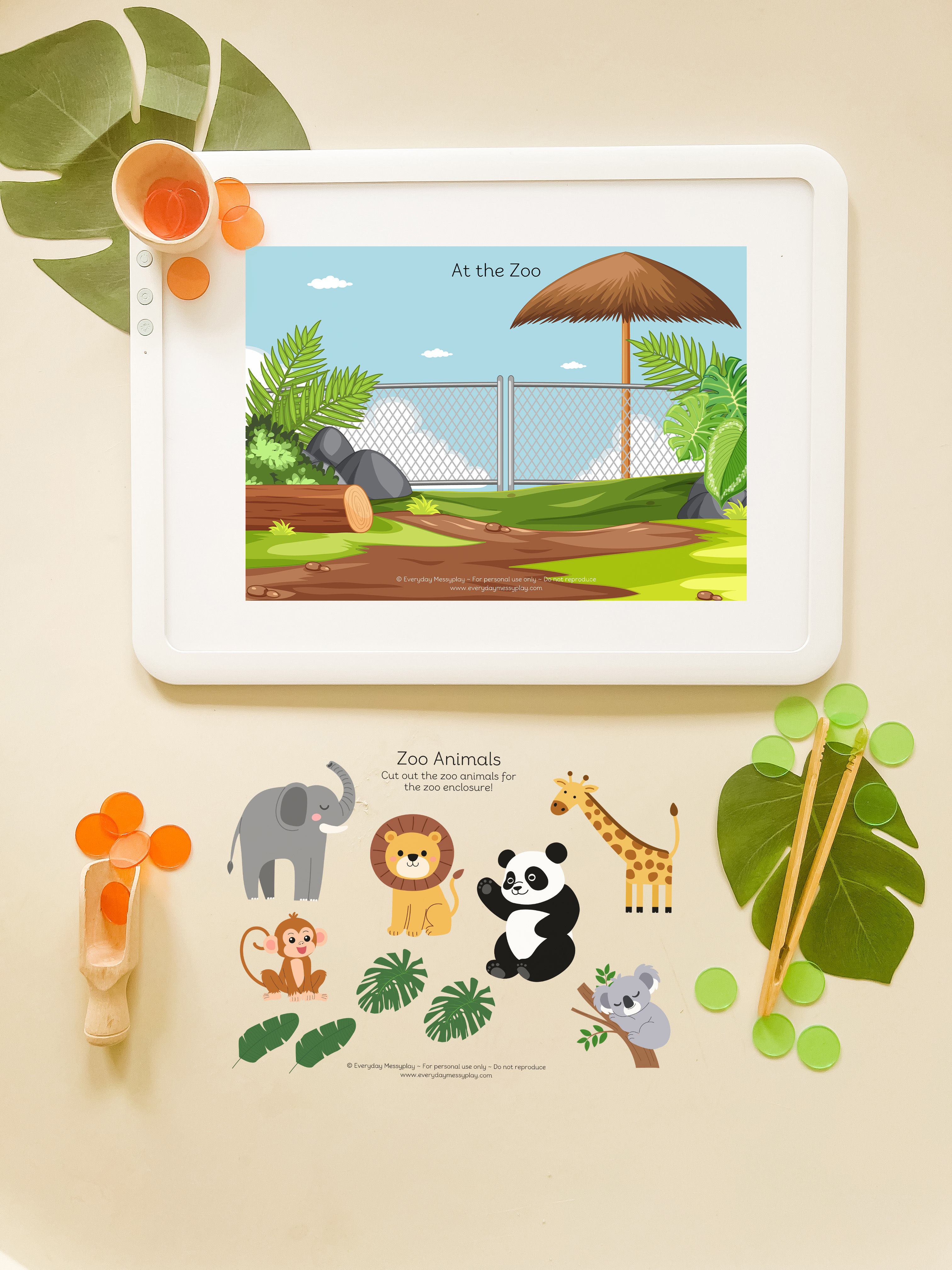 Zoo Enclosure - Light Box Sheet