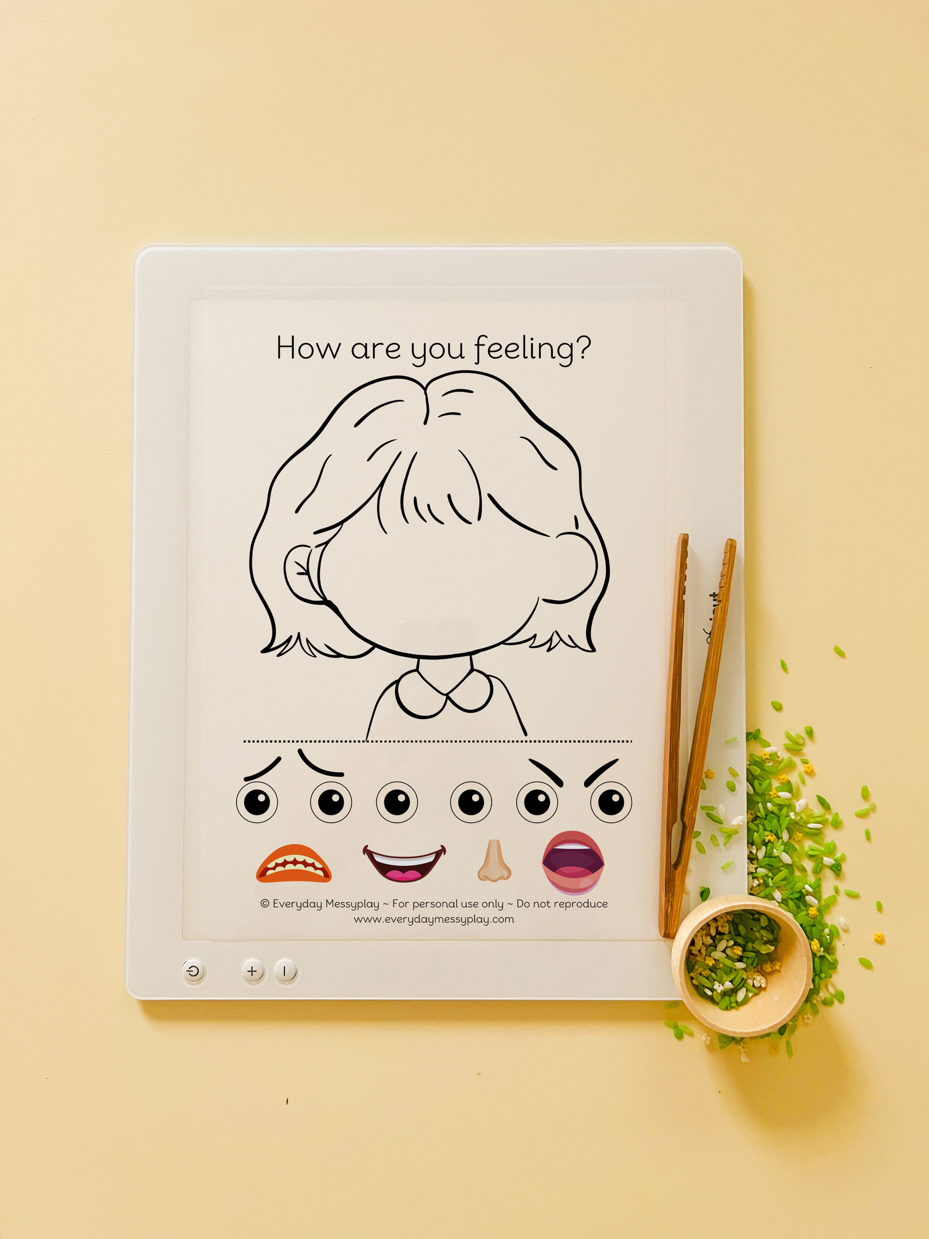 How are you feeling Light Box Sheet