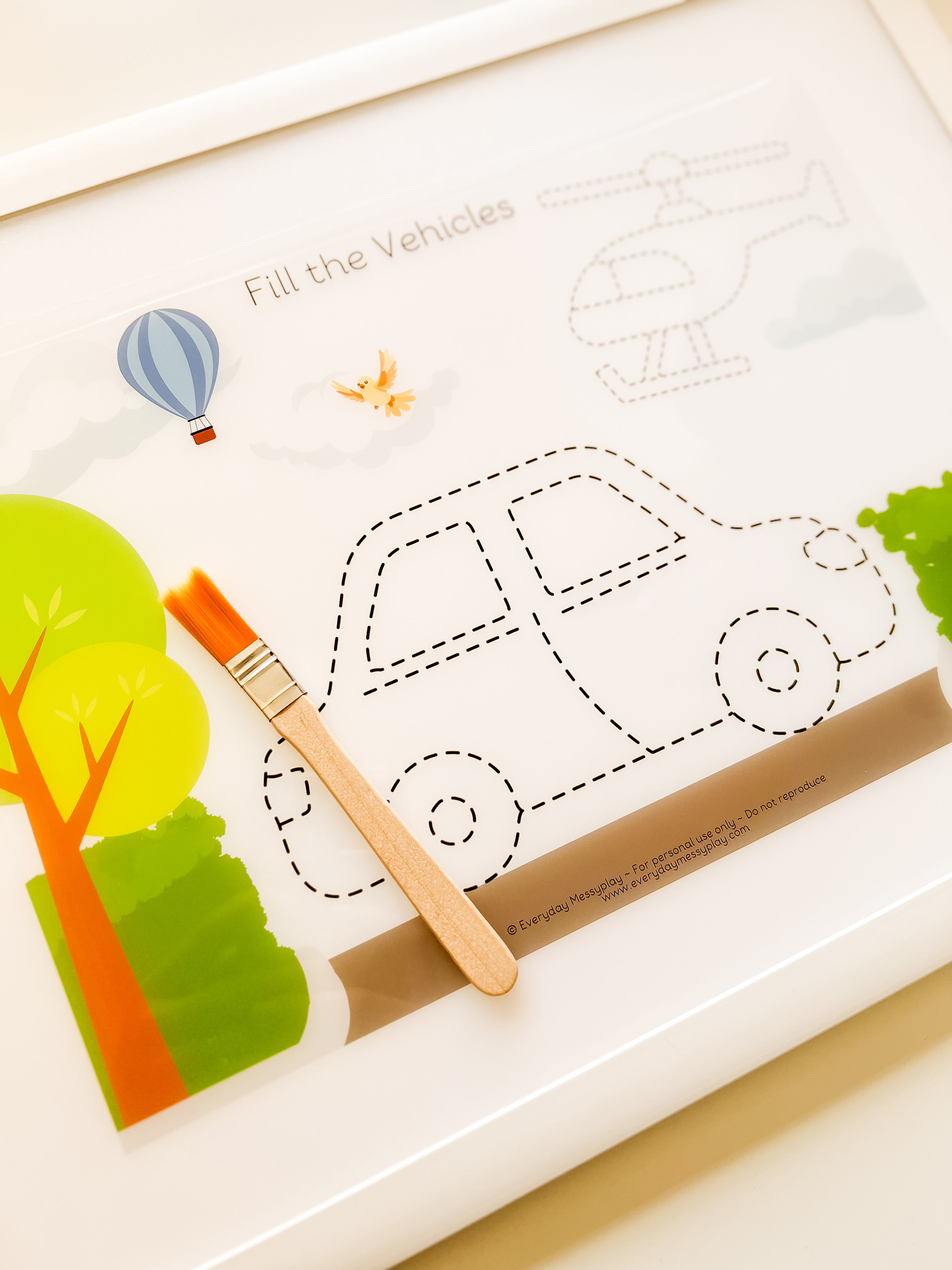 Fill the Vehicles Lightbox Sheet