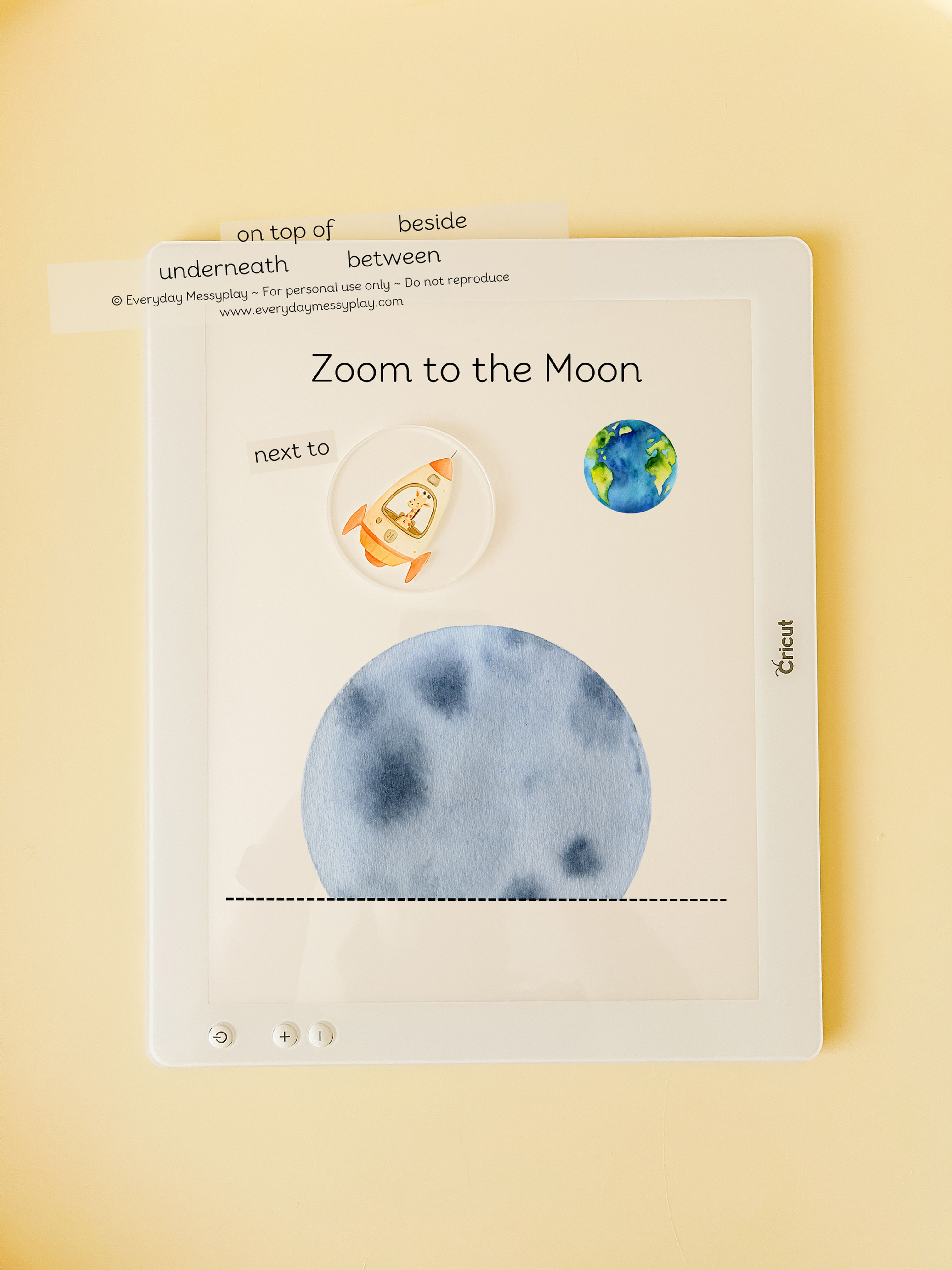 Positional Language Moon Light Box Sheet