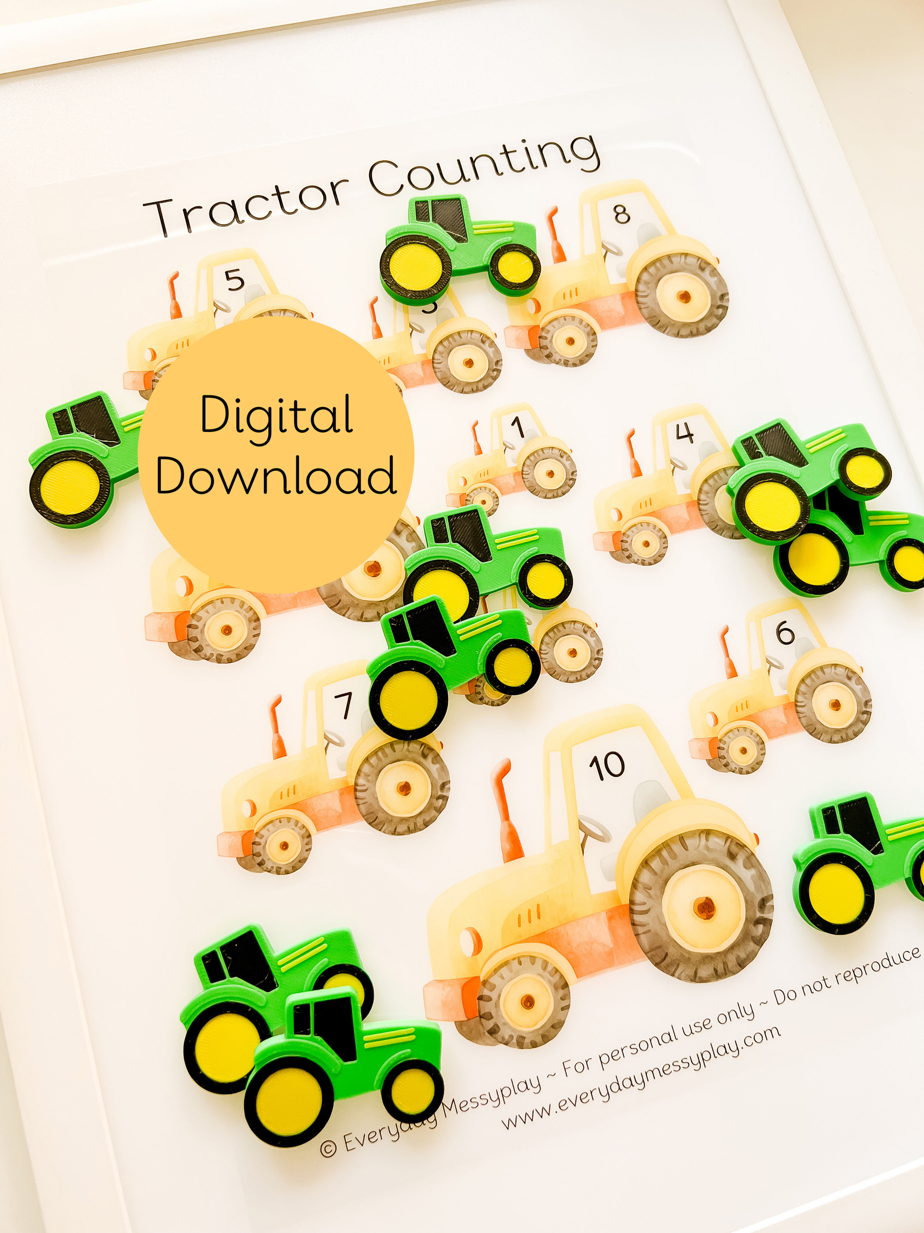 Tractor Counting - Digital Download