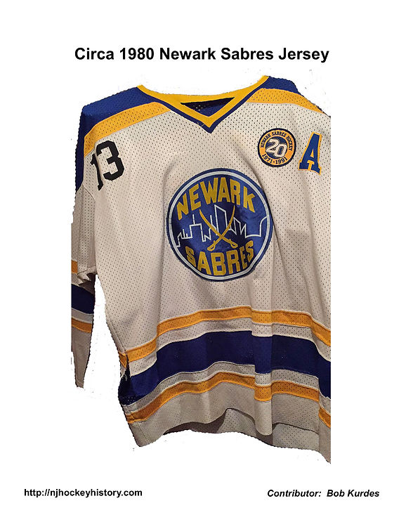 1980 Newark Sabres Jersey