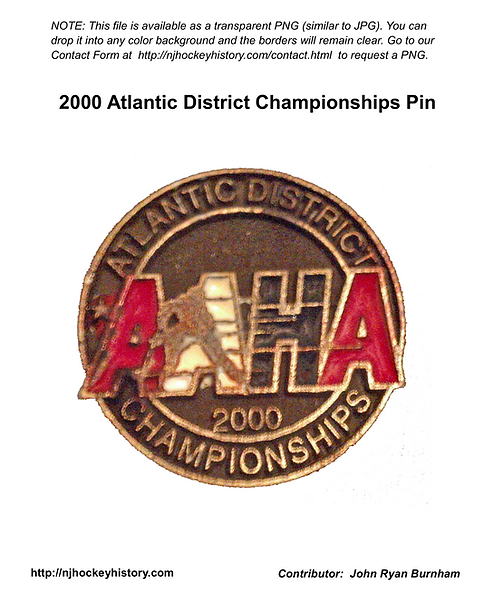 2000 Atlantic District Championships Pin