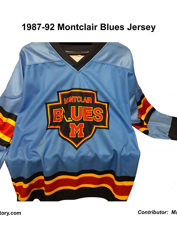 1987-92 Montclair Blues Jersey
