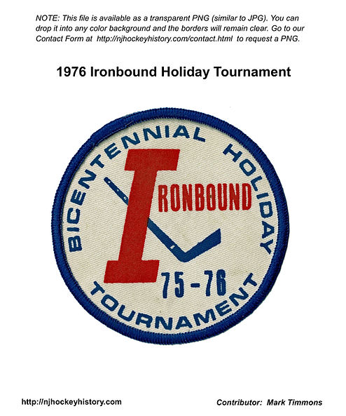 1976 Ironbound Bicentennial Holiday Tournament Patch