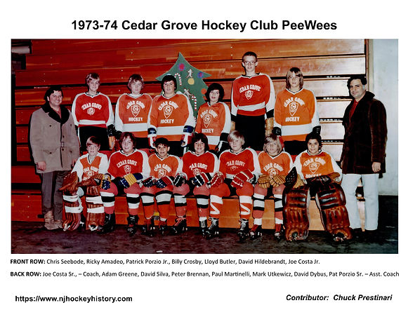 1973-74 Cedar Grove Hockey Club PeeWees