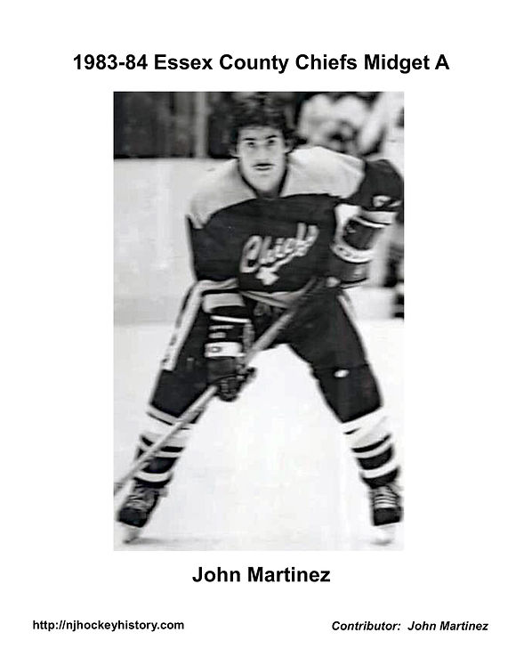 1983-84 Essex County Chiefs Midget A  --  John Martinez