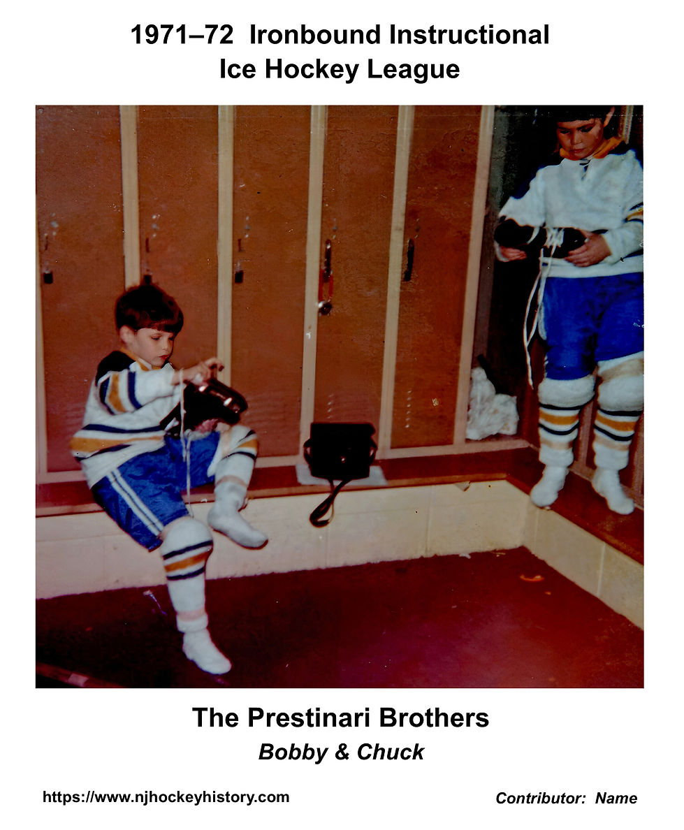 1971-72 IIIHL - The Prestinari Brothers