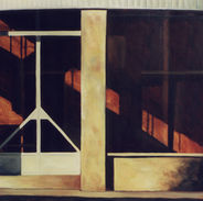 Paphos, Cyprus, urban landscape painting.