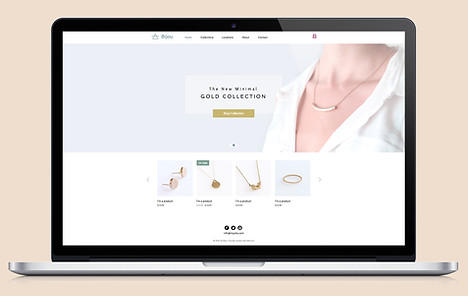 Diseño Web Sitio de joyería