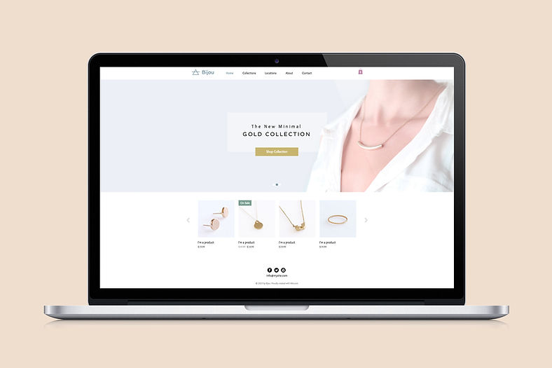 ジュエリーサイトのWebデザイン