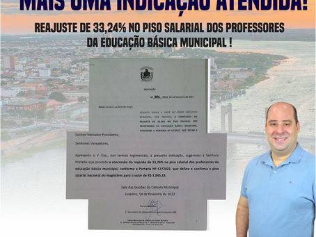 Renato Brandão conquista a concessão do reajuste de 33,24% no piso salarial dos professores