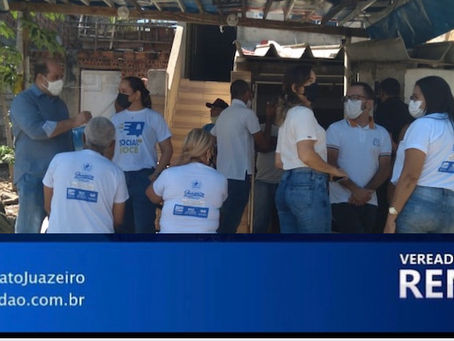 Renato Brandão visita comunidade para tratar sobre cheias do Rio São Francisco