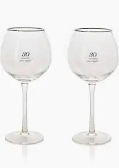 Amore Set of 2 Gin Glasses - 30th Anniversary