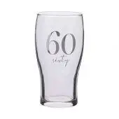 Milestones Beer Glass - 60th Birthday