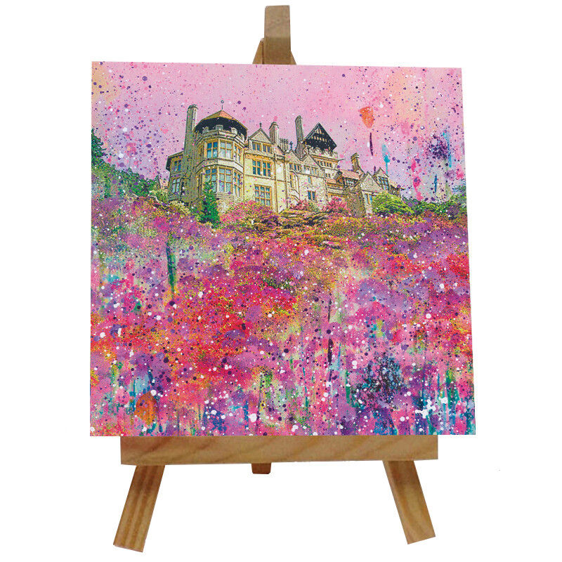 Cragside Ceramic tile with easel