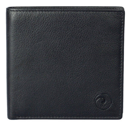 Origin Slim Wallet with Zipped Coin Pocket (Black)