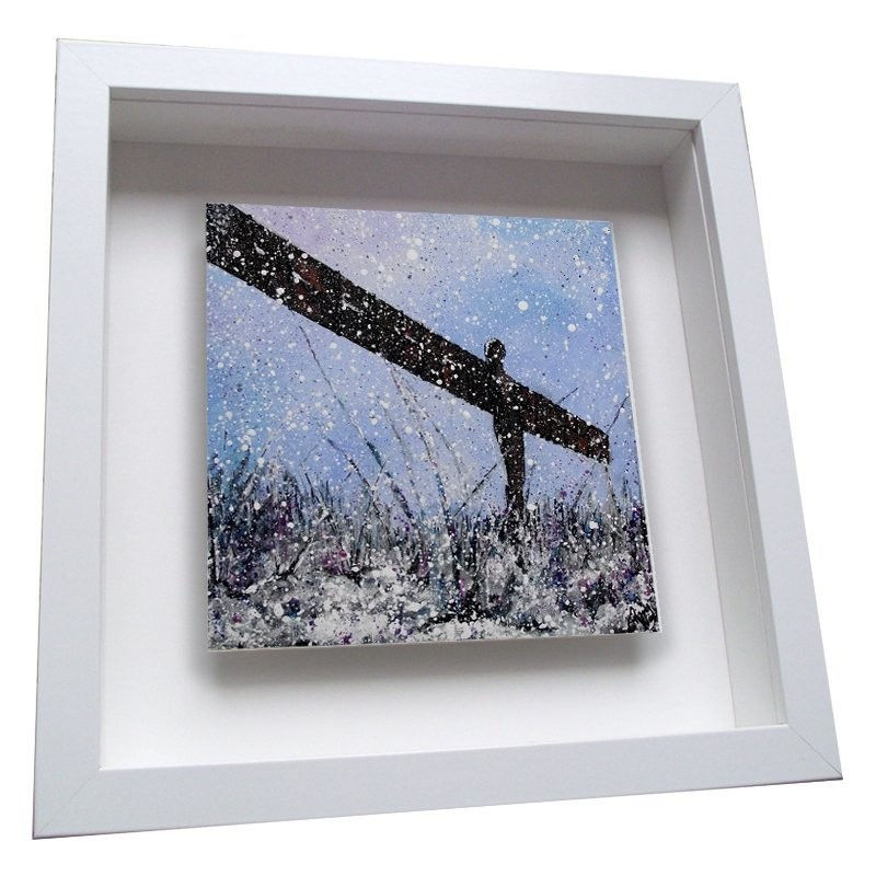 Angel of the North Framed Ceramic tile