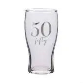 Milestones Beer Glass - 50th Birthday