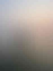 A woman prays at sunrise with a floating flower