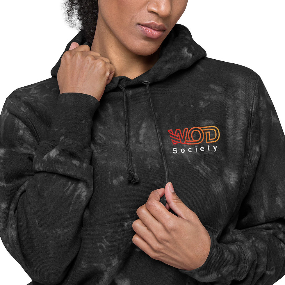 Thumbnail: WOD Society Unisex Champion tie-dye hoodie