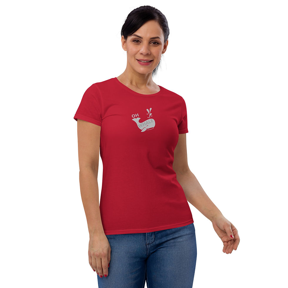 Thumbnail: OH WHALE Women's short sleeve t-shirt