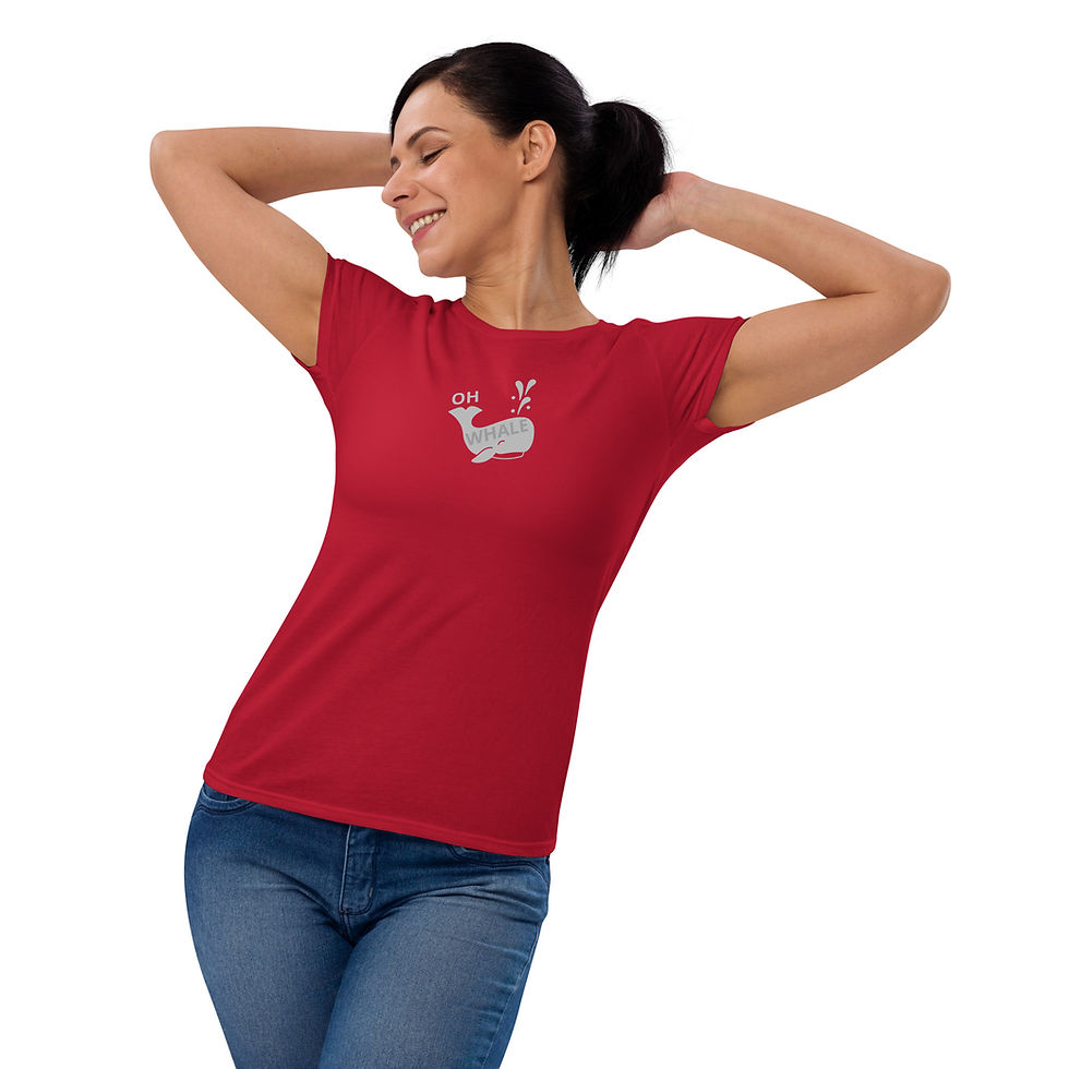 Thumbnail: OH WHALE Women's short sleeve t-shirt