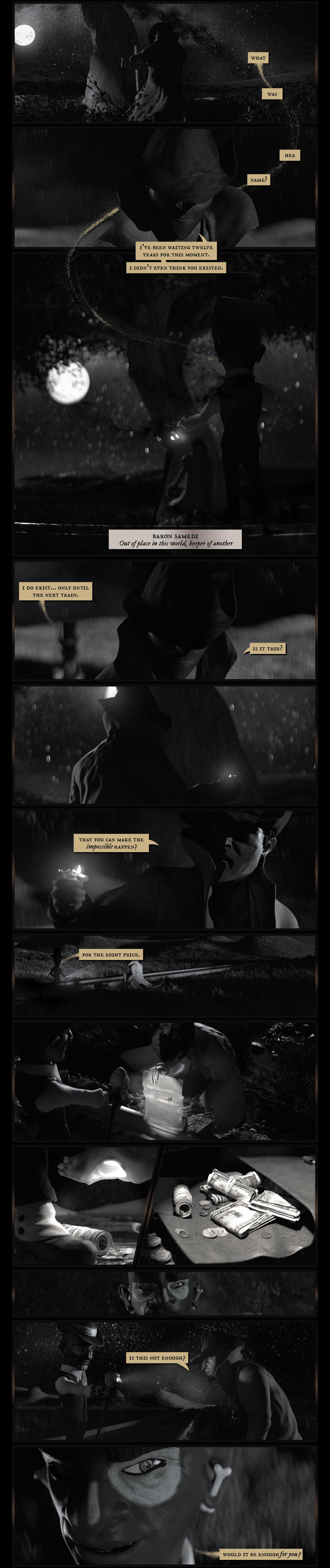 The Daily Mobster Price of Life - Scene one - The Man In the Hat - cinematic graphic novel comic