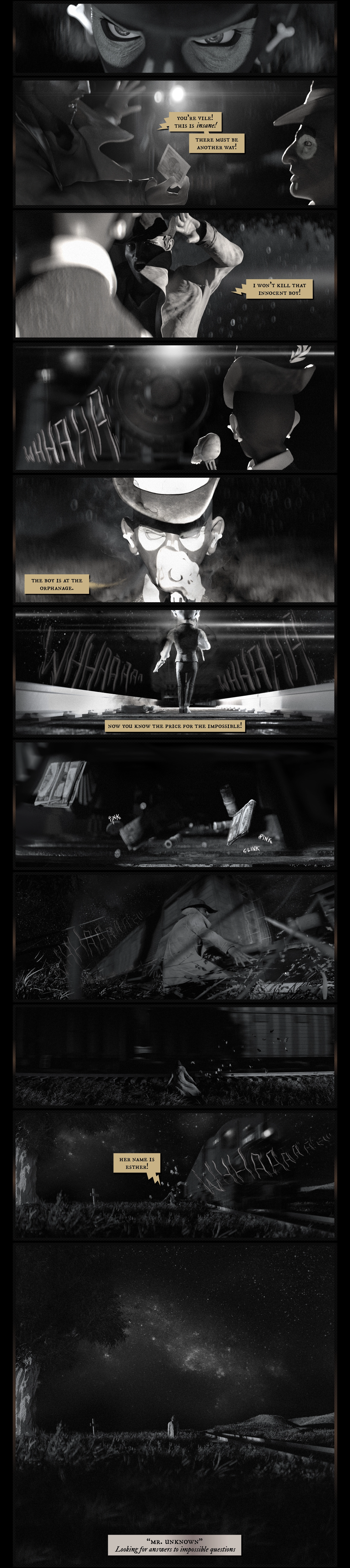 The Daily Mobster Price of Life - Scene one - The Man In the Hat - cinematic graphic novel comic