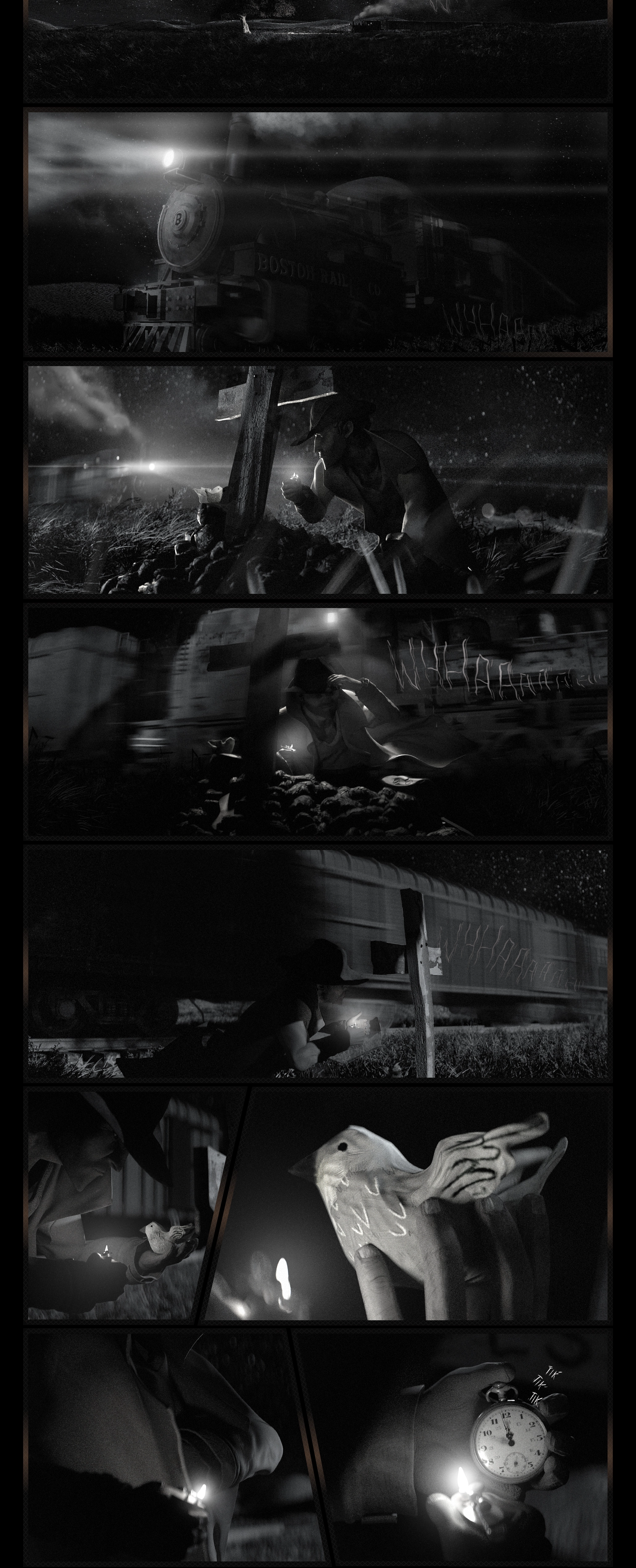 The Daily Mobster Price of Life - Scene one - The Man In the Hat - cinematic graphic novel comic