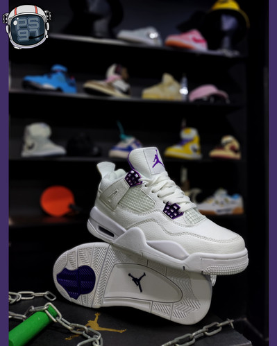Retro Metallic Purple Jordan Blancas Y Moradas J4 Purple Metallic