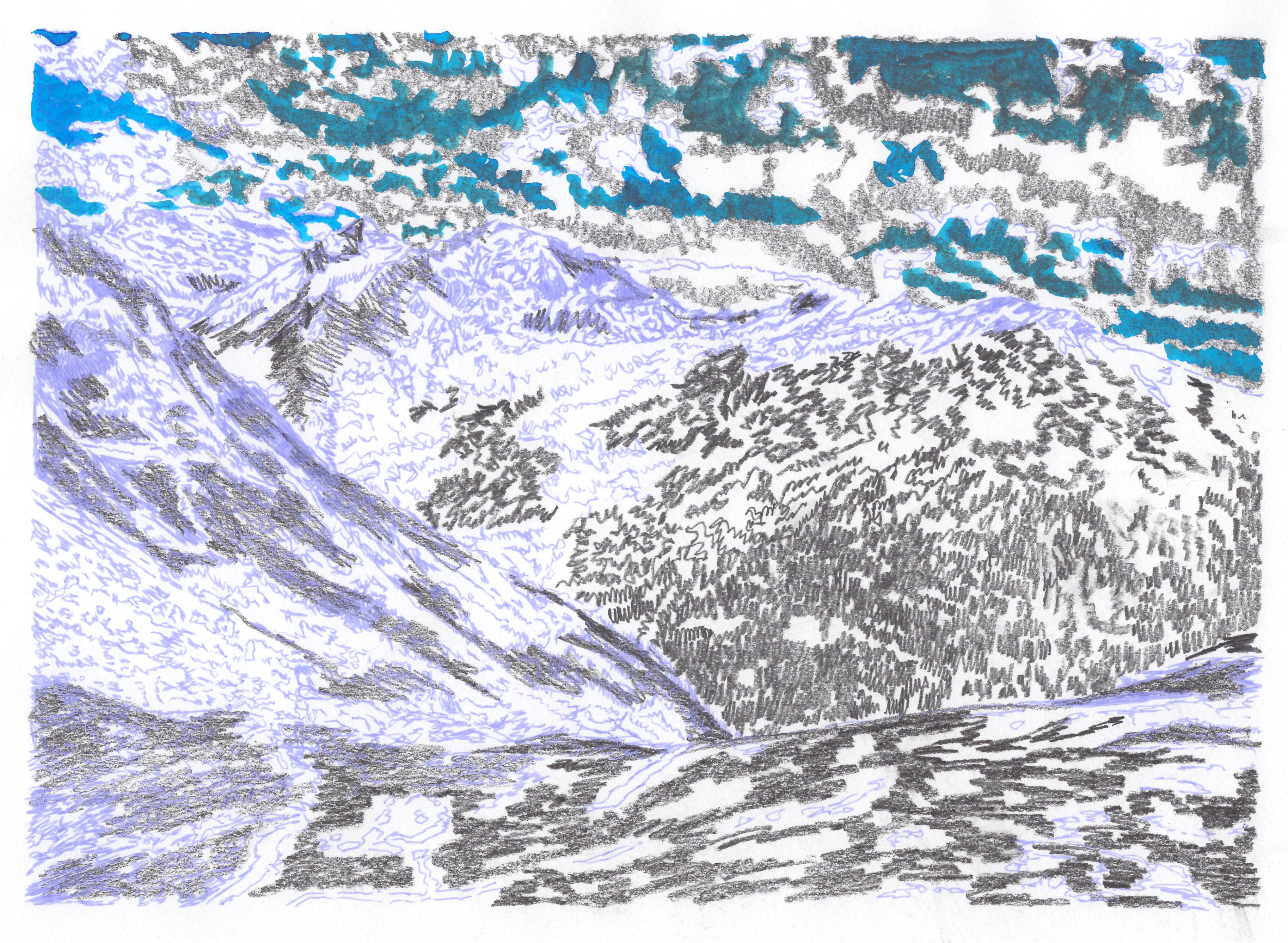 Mont Rogneux & Mont Brule from Cabane de Mont Fort