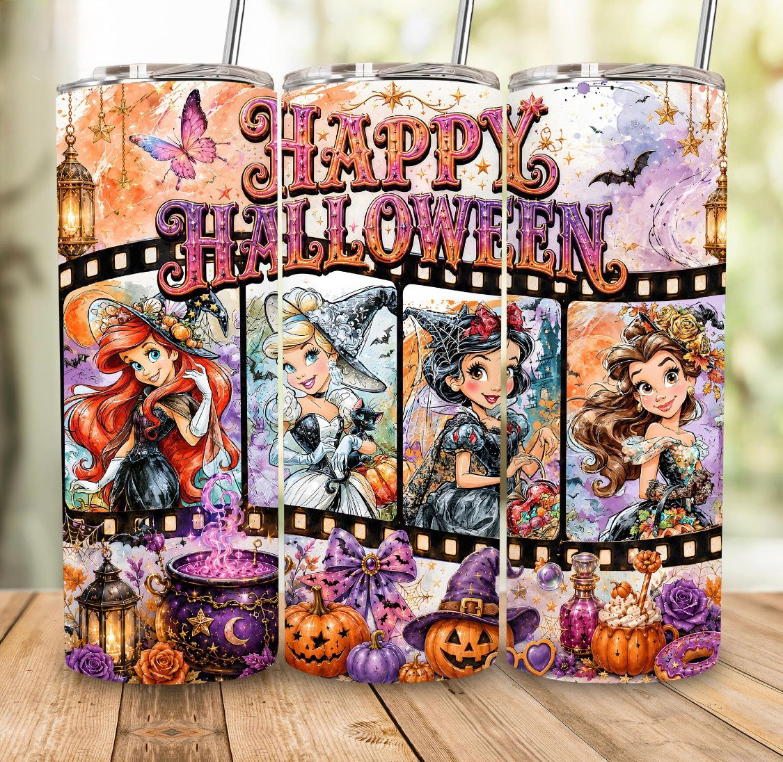 🎃 Happy Halloween Princess 20 oz Sublimation Tumbler