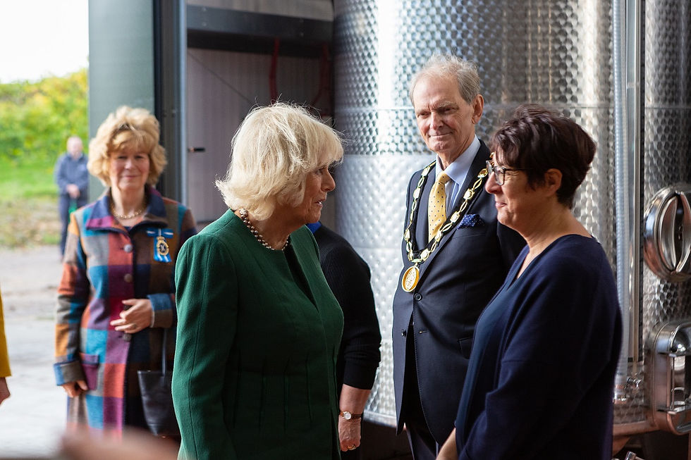 HRH The Duchess of Cornwall visits Bolney Wine Estate