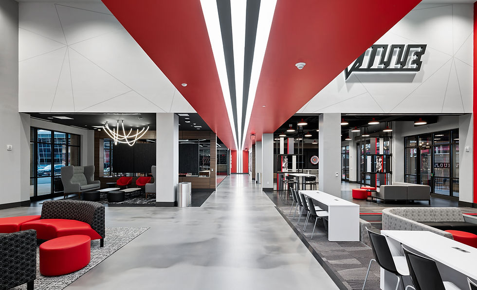 Denny Crum Hall epoxy flooring