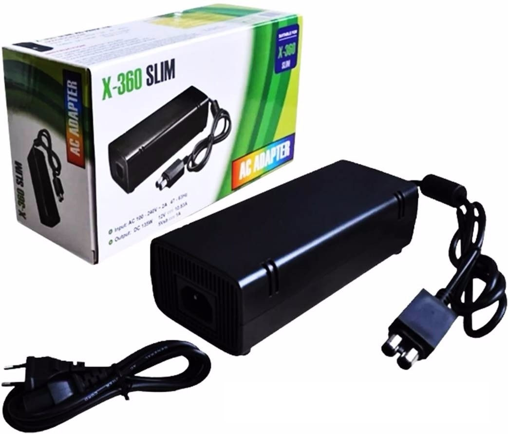 Fonte Xbox 360 Slim Original Bivolt 110v 220v 135w Feir