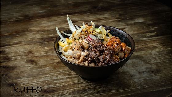 KUFFO TEPPANYAKI TRIO (chicken, steak and shrimp)