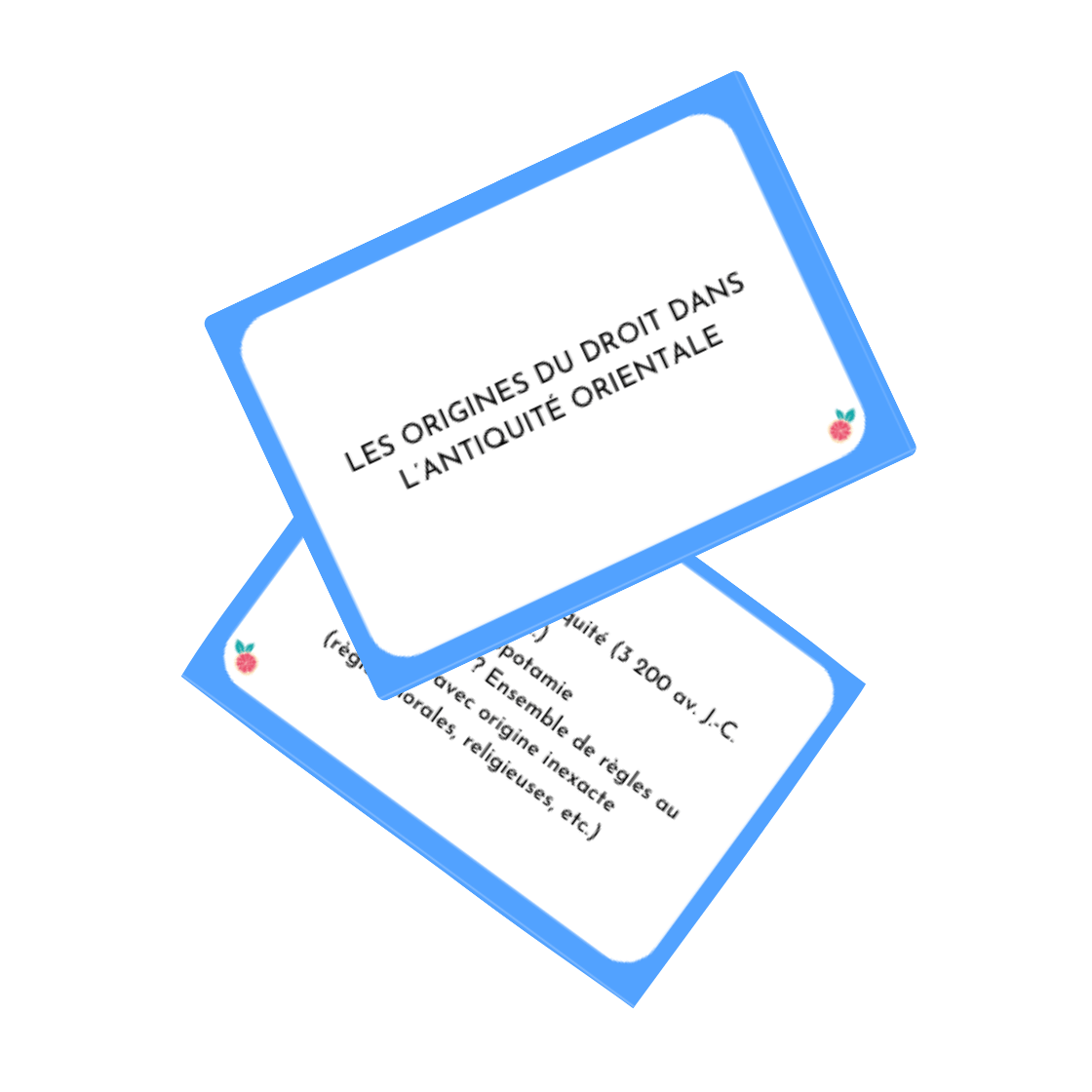 flashcards histoire du droit