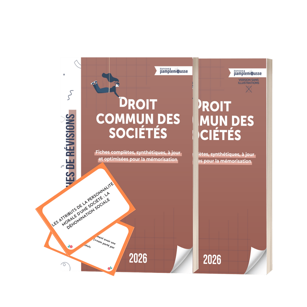 fiches droit commun des societes